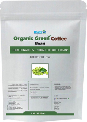 

HealthVit Organic Green Coffee Beans For Weight Loss | 1KG. Coffea Arabica Special(1 kg)
