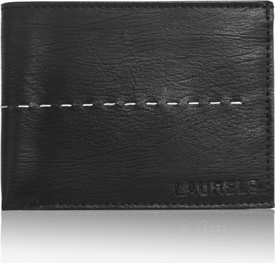 

Laurels Men Black Artificial Leather Wallet(3 Card Slots)