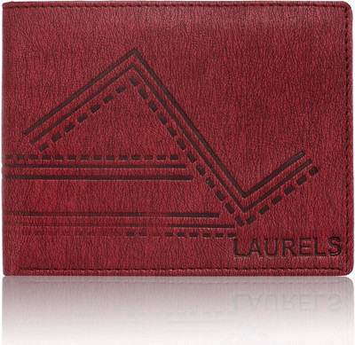 

Laurels Men Red Artificial Leather Wallet(6 Card Slots)