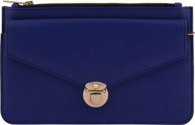 

FLIP Women Blue Artificial Leather Wallet(1 Card Slot)