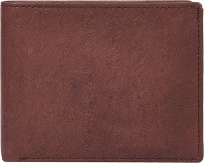 

Aoris Men Brown Genuine Leather Wallet(11 Card Slots)