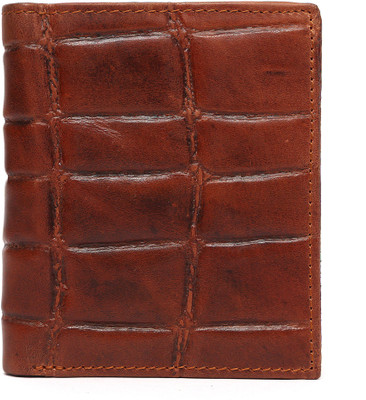 

Regnum Men Brown Genuine Leather Wallet(4 Card Slots)