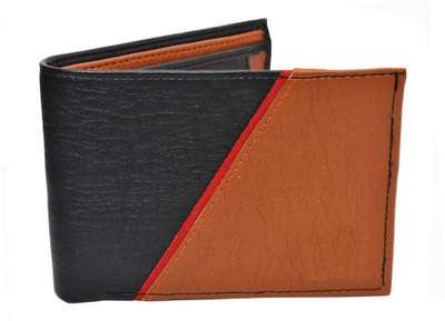 

Elligator Men Black, Tan Artificial Leather Wallet(5 Card Slots), Black-13