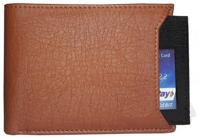 

Elligator Men Tan Artificial Leather Wallet(5 Card Slots), Tan-12
