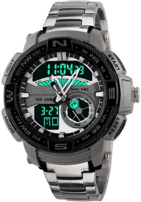 Horse Power SKM-1121Gray and Black SKM Analog-Digital Watch  - For Men   Watches  (Horse Power)