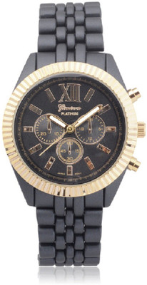 

Geneva Quartz Luxury Ceramic Matte Black Watch - For Women