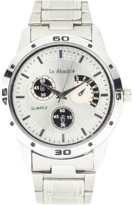 La Shades LS3001CH White Dial Chronograph Pattern Analog Watch  - For Men   Watches  (La Shades)