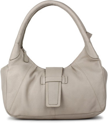 

SAINT G D.D. Milled Leather Hand Bag Shoulder Bag(Grey, 15 L)
