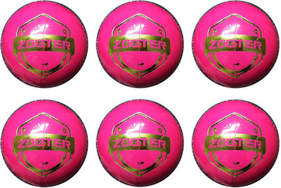 

Brawn Zooter Cricket Leather Ball(Pack of 6, Pink)