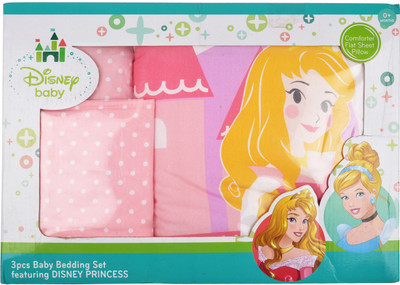 

Disney Cotton, Polyester Bedding Set(Pink, White)