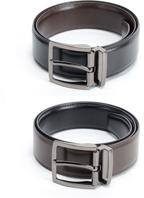 

Calvadoss Men Formal Black, Brown Texas Leatherite Reversible Belt