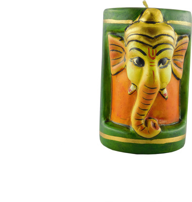 

Chave Lord Ganesha Face Wooden 1 - Cup Tealight Holder Set(Multicolor, Pack of 1)