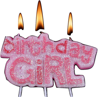 

Funcart Funcart Glitter birthday Girl Pick Candle Candle(Multicolor, Pack of 1)