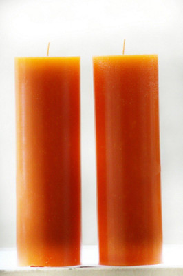 

Starlight Candles CL-015 STARLIGHT PULPY ORANGE PARAFFIN WAX PILLAR CANDLE 20 CMS LONG (6.3 x 20 CMS, SET OF 2) Candle(Orange, Pack of 2)