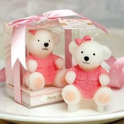 

Funcart Funcart TEDDYPINKCANDLE Candle(White, Pink, Pack of 1), Pink;white