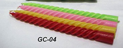 

Funcart Funcart spiral candles 10 pcs Candle(Multicolor, Pack of 1)
