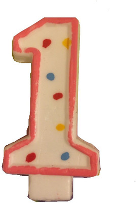 

Funcart Funcart Pink Number 1 Dotted Candle Candle(Multicolor, Pack of 1)