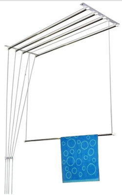 

Lakshaya 5 Socket Luxury 3 Feet pipes Stainless Steel Ceiling Cloth Dryer Stand(Steel)