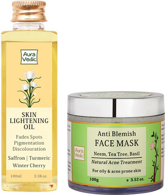 

Auravedic Anti Blemish And Pigmentation Combo(Set of 2)