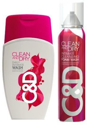 

Midas Care Clean And Dry intimate wash & foam wash(pack of 2)(Set of 2)