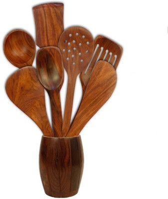 

craftspoint Wooden Cutlery Set(Pack of 8)