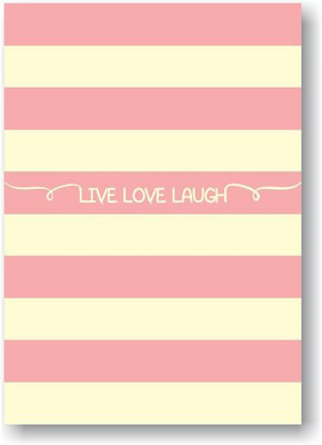 

Goodwork A4 Notebook(Live love laugh, Pink;white)