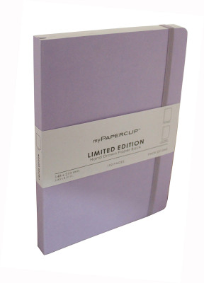 

Mypaperclip A5 Notebook(192 Plain Pages Limited Edition, Lilac)