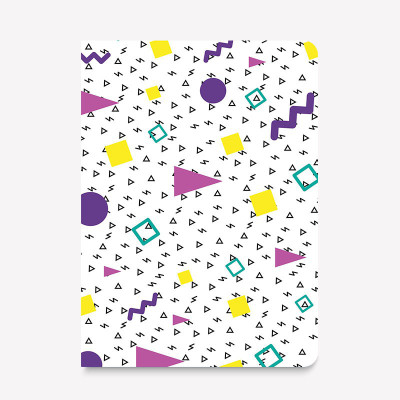 

inkFlap A5 Journal(FlapBook Premium Square Grid Notebook - Confetti, White)