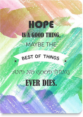 

inkFlap A5 Journal(FlapBook Premium Notebook - Hope Is A Good Thing, Green)