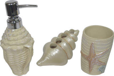 TrendyFurnish Bathroom Accessories Porcelain Bathroom Set