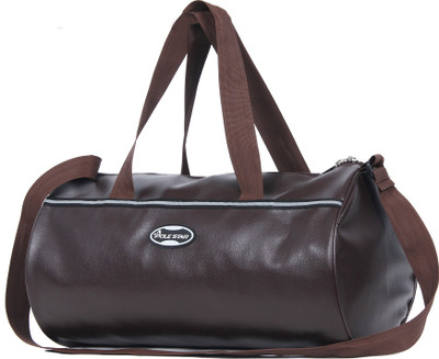 

Pole Star LEATHERITE BROWN GYM BAG Travel Duffel Bag(Brown)