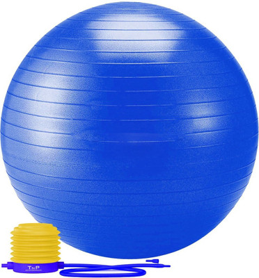 

VibeX ® Multi use Burstproof pvc Exercise Yoga center indoor use trainning fitness Gym Ball(With Pump), Blue