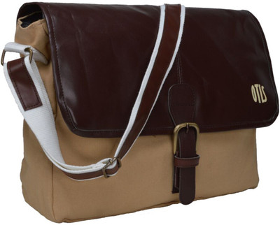 

OTLS Messenger Bag(Beige, Brown)