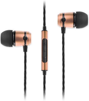 SoundMagic E50C Wired Headset With Mic(Black Gold)