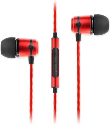 

SoundMagic E50C Wired Headset with Mic(Black Red, In the Ear)