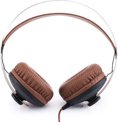 boAt BassHeads 800 Wired Headset with Mic(Brown, On the Ear)