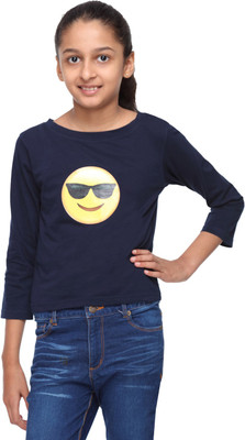 

GENZEE Girls Casual Cotton Knit Top(Blue, Pack of 1, Navy blue