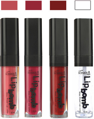 

Bonjour Paris Matte Lipstick(Nute-Wine-Brown-Top Coat, 24 ml)