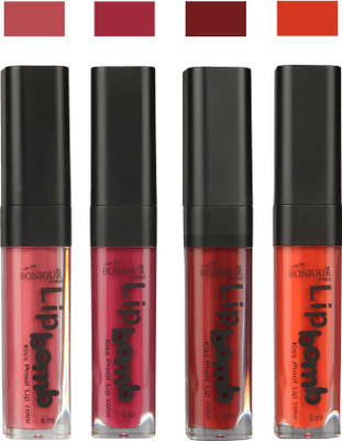 

Bonjour Paris Matte Lipstick(Nute-Wine-Brown-Brick Orange, 24 ml)