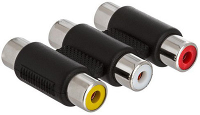 

JK 3x3 rca female jointer rca jointer(Black)