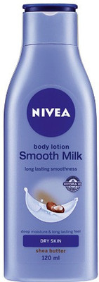 NIVEA Body Lotion for Dry Skin, Shea Smooth, with Shea Butter, For Men & Women(120 ml)