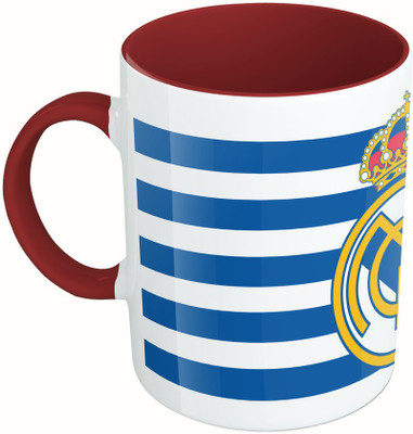 

MiiCreations Printed Two Tone Maroon And White Real Madrid C.F. Ceramic Mug(325 ml)