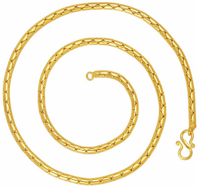 MEENAZ Snake Collection Gold Plated Chains For Girls & Boys CN107 Gold-plated Plated Alloy Chain
