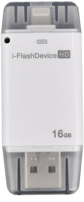 

CheckSums 11736 i-FlashDevice HD Flash Drive- USB & Lightning Connector 16GB 16 GB Pen Drive(White)