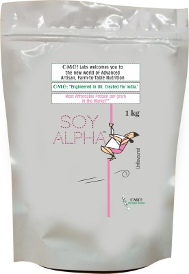 

OMG Labs OMG LABS 100% Organic Non-GMO SOY ALPHA - 90% Protein (Unsweetened Plant Protein Supplement) 1 Kg Plant-Based Protein(1000 g, Unflavored)