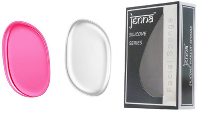 

Jenna Silicone Makeup Sponge - Beauty Sponge for Makeup, Concealer and Foundation – Make Up Applicator for Cosmetic Blending (TransparentLeaf PinkLeaf)