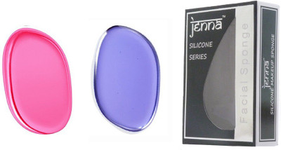 

Jenna Silicone Makeup Sponge - Beauty Sponge for Makeup, Concealer and Foundation – Make Up Applicator for Cosmetic Blending (PurpleLeaf PinkLeaf)