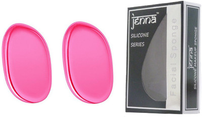 

Jenna Silicone Makeup Sponge - Beauty Sponge for Makeup, Concealer and Foundation – Make Up Applicator for Cosmetic Blending (PinkLeaf)