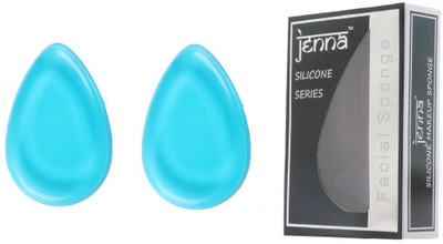 

Jenna Silicone Makeup Sponge - Beauty Sponge for Makeup, Concealer and Foundation – Make Up Applicator for Cosmetic Blending (BlueDrop)