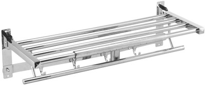 

AAI NEW CLASSIC FOLDING ROUND TOWEL RACK 24 INCH STAINLESS STEEL Stainless Steel Wall Shelf(Number of Shelves - 1, Steel)